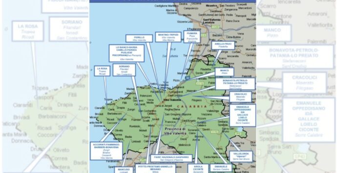 ‘Ndrangheta, la geografia delle cosche nel Vibonese secondo la Dia: Mancuso egemoni, ecco gli altri clan dalle Serre alla costa