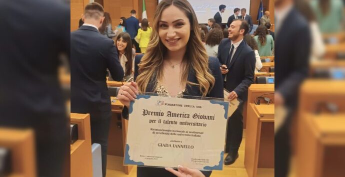 Fondazione Italia Usa, alla vibonese Giada Iannello il premio “America Giovani”