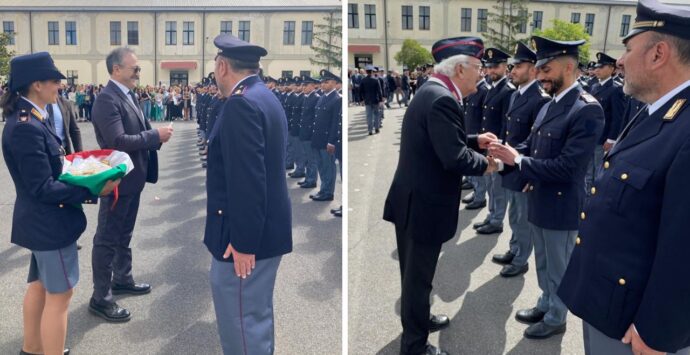 Vibo, alla Scuola di Polizia la consegna degli alamari ai quasi 200 agenti del 225° corso