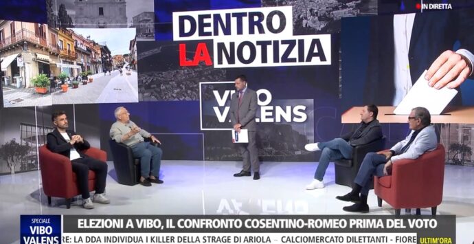 Elezioni Vibo, su LaC l’ultimo faccia a faccia tra Cosentino e Romeo prima del ballottaggio: ecco com’è andata – Video