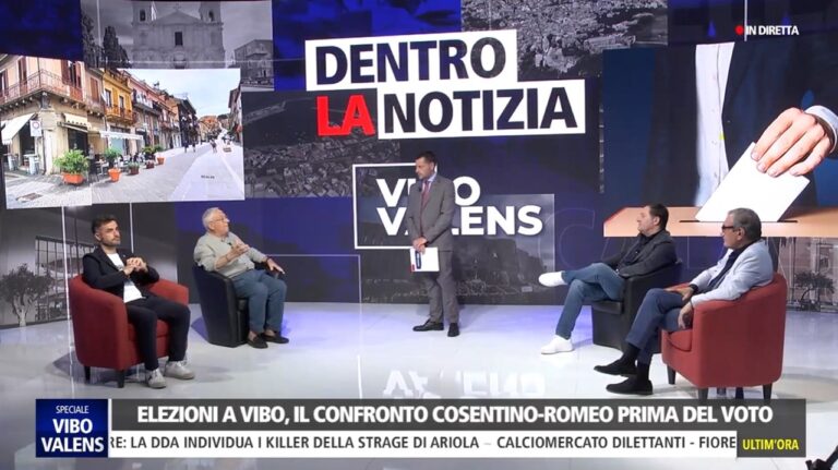 Elezioni Vibo, su LaC l’ultimo faccia a faccia tra Cosentino e Romeo prima del ballottaggio: ecco com’è andata – Video