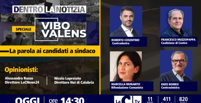 Vibo Valens, a Dentro la notizia l’ultimo dibattito dei candidati a sindaco prima del voto