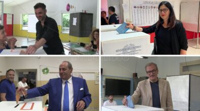 I 4 candidati a sindaco di Vibo Valentia hanno votato: ecco come e con chi si sono presentati ai seggi – Video