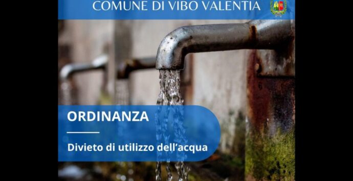 Acqua non potabile a Vibo città e nelle frazioni Vibo Marina e Piscopio: scatta l’ordinanza del sindaco Romeo