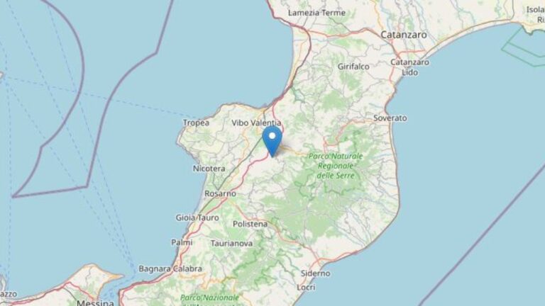 Terremoto nel Vibonese con epicentro a Dasà, forte scossa di magnitudo 3.5: paura in tutta la provincia