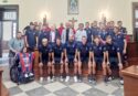 Vibonese calcio, parte il nuovo corso. Caffo presenta la squadra in Comune insieme al sindaco Romeo