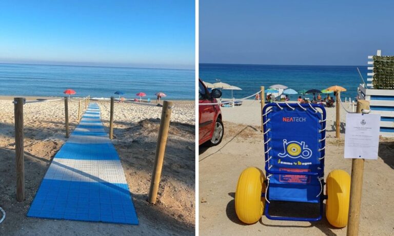 Marina di Zambrone, docce in spiaggia e servizi per persone con disabilità: «Miglioriamo l’offerta turistica»