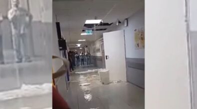 Piove nel nuovo reparto di terapia intensiva e rianimazione: le incredibili immagini da Cosenza – VIDEO