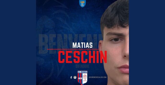 Calciomercato Vibonese, ufficiale l’arrivo di Matias Ceschin