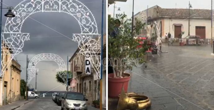 Vibo Marina sferzata dal maltempo, a rischio la festa della Madonna: «Se non piove si fa» – VIDEO