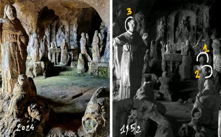 Pizzo, la chiesetta di Piedigrotta e le statue scomparse. Lo storico Montesanti: «Le prove in un reportage degli anni ‘50»