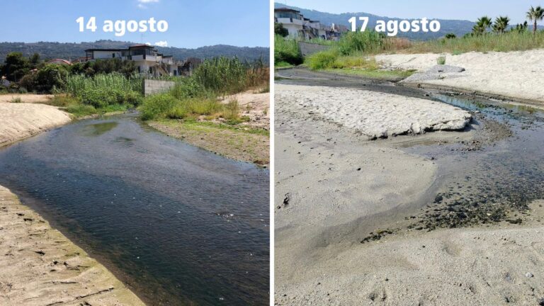 Miracolo! Stamattina il torrente Sant’Anna è (quasi) in secca, a 24 ore dall’apertura di un fascicolo in Procura