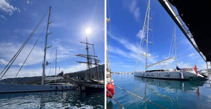 Un sogno chiamato Zefira, la regina delle barche a vela al porto di Vibo Marina: lusso sfrenato e un albero in carbonio di 63 metri