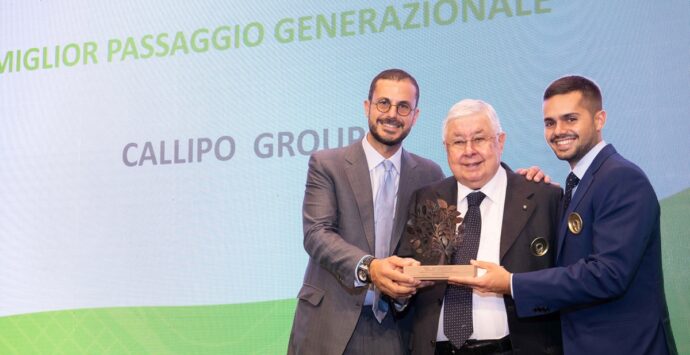 Di padre in figlio, il gruppo Callipo ottiene la menzione speciale come “Miglior passaggio generazionale” nell’ambito del Premio Alberto Falck