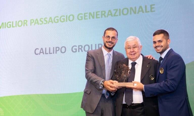 Di padre in figlio, il gruppo Callipo ottiene la menzione speciale come “Miglior passaggio generazionale” nell’ambito del Premio Alberto Falck