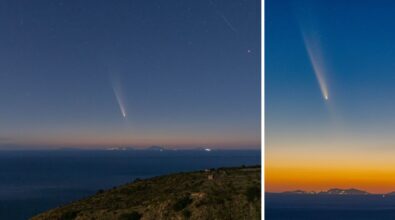 La cometa del secolo illumina il tramonto anche nel Vibonese: ecco Tsuchinshan-Atlas vista da Nicotera e Coccorino