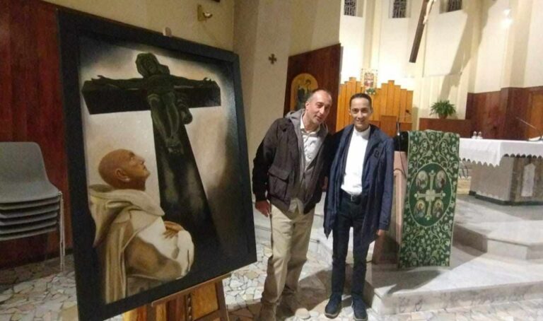 Inaugurato a Catanzaro il quadro dedicato a San Bruno realizzato dall’artista di Cessaniti Francesco Mazzitelli