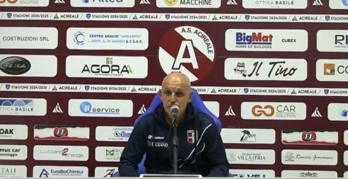 Acireale-Vibonese, mister Facciolo: «È stato giusto perdere, non abbiamo giocato a calcio»