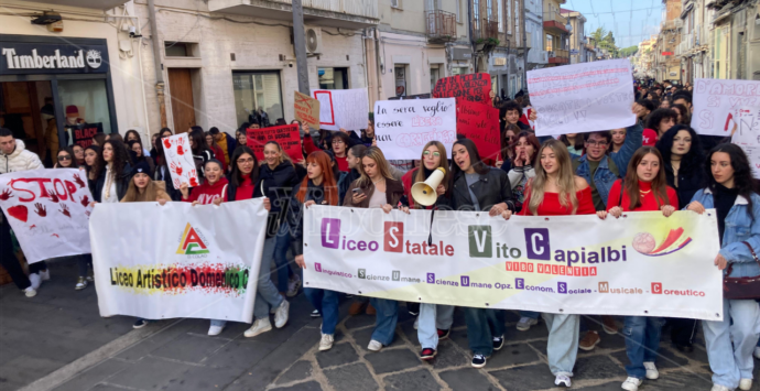 «Se chiedi “sei mai stata molestata?” risponderanno tutte sì», gli studenti di Vibo in piazza contro la violenza sulle donne – VIDEO