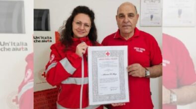 Tropea, benemerenza al volontario della Croce rossa Salvatore Di Marzo per l’impegno in favore dei più bisognosi