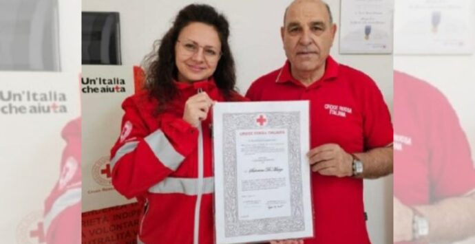 Tropea, benemerenza al volontario della Croce rossa Salvatore Di Marzo per l’impegno in favore dei più bisognosi