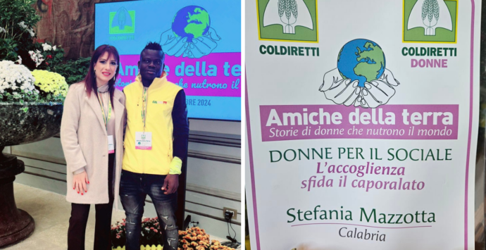 Inclusione dei migranti e lotta al caporalato, l’imprenditrice vibonese Stefania Mazzotta premiata da Coldiretti