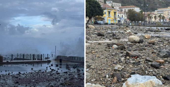 Maltempo, Marina di Pizzo devastata dalla mareggiata: il lungomare come una zona di guerra