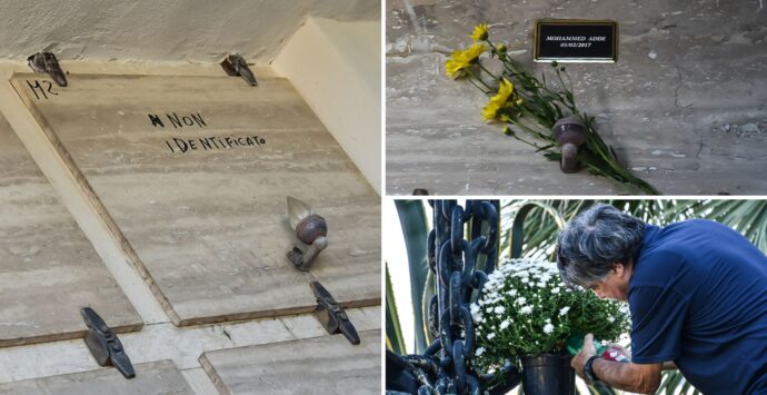 Fiori sulle tombe dei migranti nel cimitero di Bivona, la Pro Loco: «Anche loro morti da non dimenticare, il nostro un gesto voluto da tante mamme lontane»