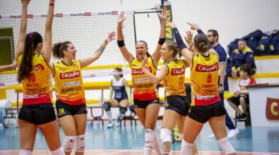 Volley, quinta vittoria per le ragazze della Tonno Callipo che mantengono la vetta della classifica in Serie B2