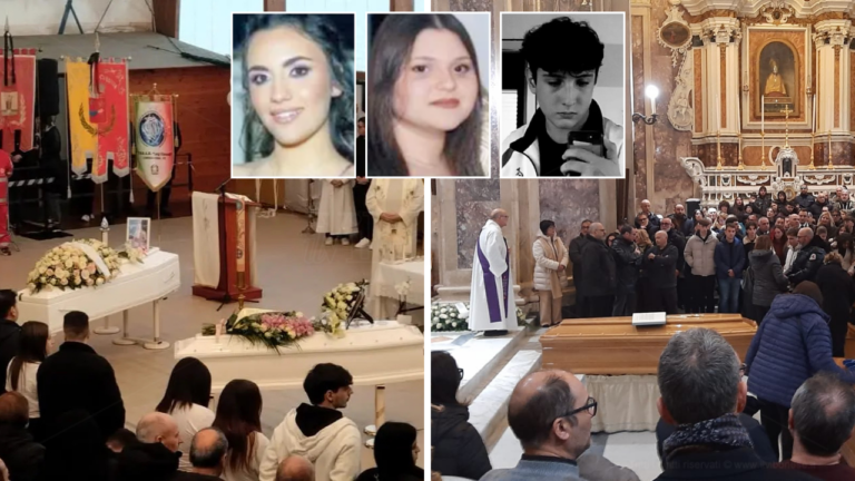 La Calabria piange i tre giovanissimi morti in due incidenti stradali: oggi i funerali di Anna, Maria e Riccardo