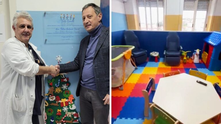 Taglio del nastro all’ospedale di Vibo, inaugurata la nuova sala giochi dedicata ai piccoli pazienti