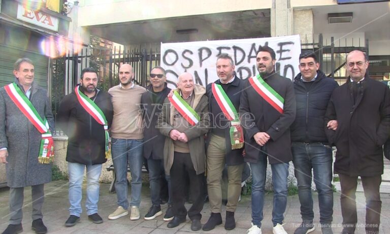 Manifestazione in difesa dell’ospedale di Serra, la metà dei sindaci vibonesi (25) si schiera con Barillari ma solo 13 si presentano a Vibo per il sit-in