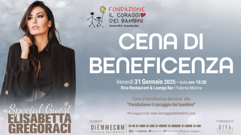 Diemmecom in campo per la solidarietà, cena di beneficenza per la Fondazione Il Coraggio dei bambini: ospite d’onore Elisabetta Gregoraci