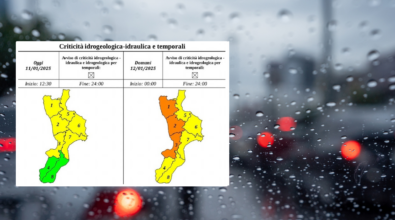 Allerta arancione domani nel Vibonese, il bollettino della Prociv: «Condizioni meteo in peggioramento»