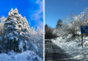 La neve continua a cadere sui monti vibonesi, mezzi in azione sulla strada tra Mongiana e Nardodipace – VIDEO/FOTO