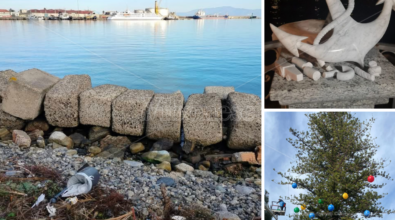 Ancora vandali in azione a Vibo Marina, dopo l’albero di Natale presi di mira i cestini dei rifiuti sul lungomare