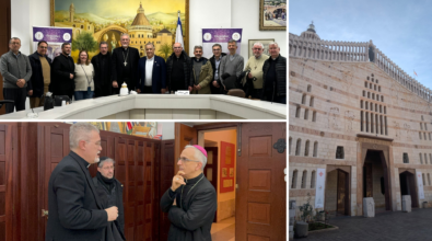 Monsignor Nostro e i sacerdoti vibonesi in Terra Santa, a Nazareth l’incontro con il sindaco e il vescovo