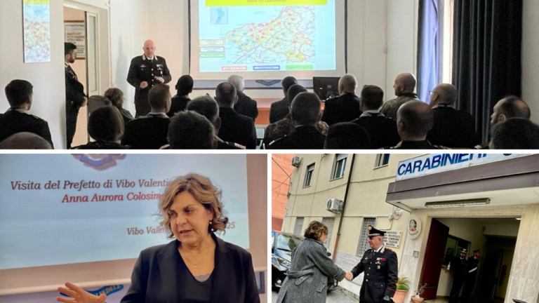 Il prefetto Colosimo in visita istituzionale al Comando provinciale dei carabinieri di Vibo Valentia