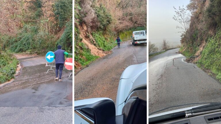 Dinami, dopo le piogge torrenziali si fa la conta dei danni tra frane e strade invase: Comune e Provincia impegnati sul territorio