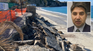 Lungomare di Tropea devastato dalle mareggiate, Lo Schiavo interroga Occhiuto: «Servono risorse e interventi risolutivi»