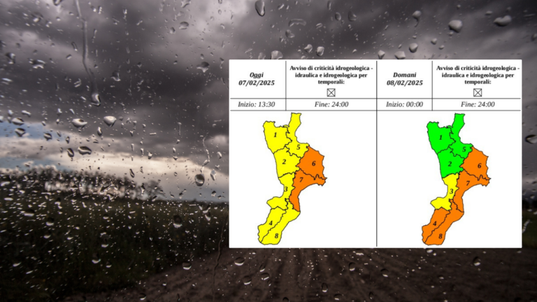 Meteo, nel Vibonese allerta arancione nei comuni montani e gialla nel resto della provincia: in arrivo piogge e temporali