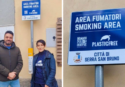 Serra dice basta ai mozziconi di sigaretta: Comune e Plastic free installano nuove smoking area