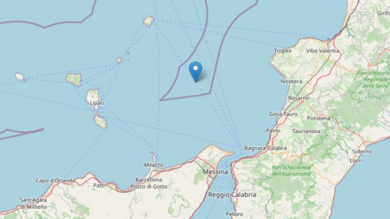 Terremoto al largo delle coste del Vibonese: scossa di magnitudo 4.3