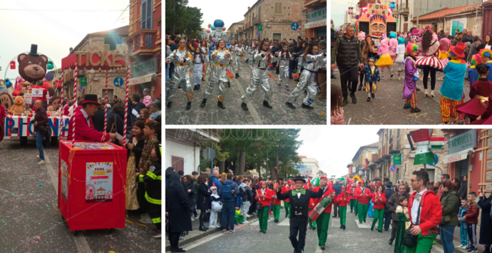 Mileto, boom di presenze ed esplosione di musica e colori per l’edizione 2025 del Carnevale – FOTO