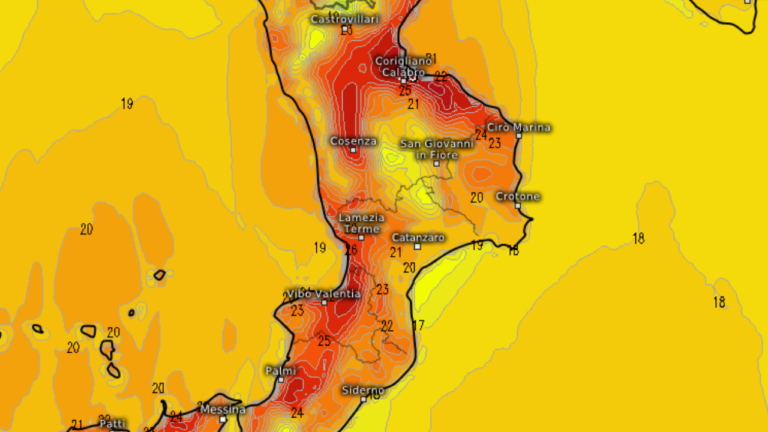 Caldo anomalo nel Vibonese, oggi picchi di 30 gradi. Poi tutto cambia e torna il freddo con temperature sotto le medie stagionali