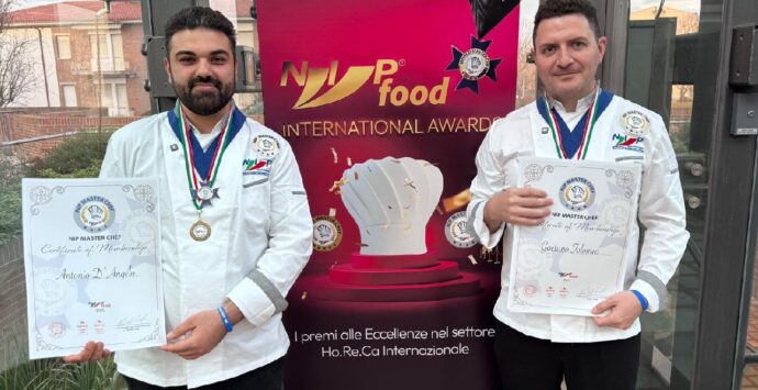 Pizza, cucina e territorio: i vibonesi Antonio D’Angelo e Gaetano Tolomeo trionfano alla gara internazionale Nip food award