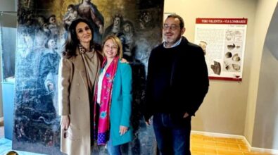 Soriano, Maria Grazia Cucinotta in visita al Polo Museale. La direttrice Preta: «Motivo di grande vanto attirare personalità di spicco»