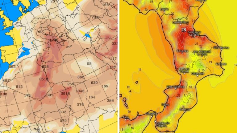 Meteo Vibonese, piove ancora sabbia: cieli lattiginosi e temperature miti sulla costa, nebbia nelle aree interne