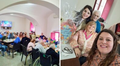 Gli amministratori comunali di Rombiolo a pranzo con gli anziani della casa di riposo per celebrare la Pasqua