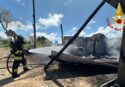 Un incendio devasta un capannone agricolo a Zungri: un trattore e diversi attrezzi sono andati distrutti